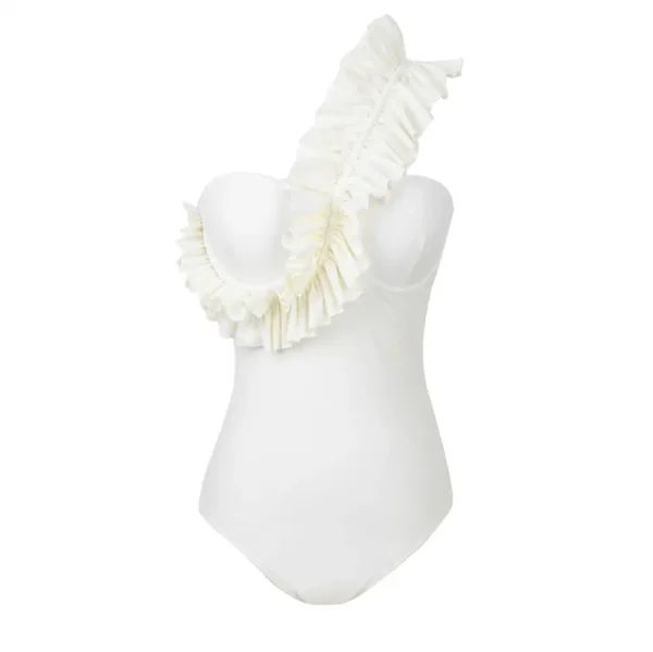 "Sunshine Bold” – Maillot 1 pièce dos nu à volants – Image 3