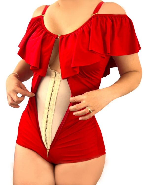Maillot Corset Boost A Vollant–Collection TummyChic – Image 2