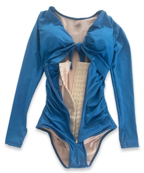 Maillot Corset Boost "Blue Queen"–Collection TummyChic – Image 2