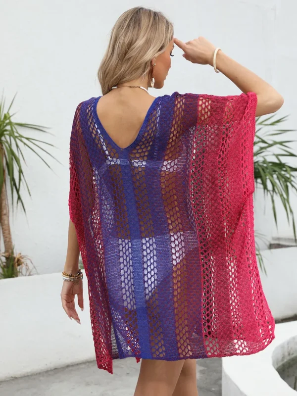 Robe de Plage Bohème - Tunique Ajourée Colorée & Fluide – Image 10