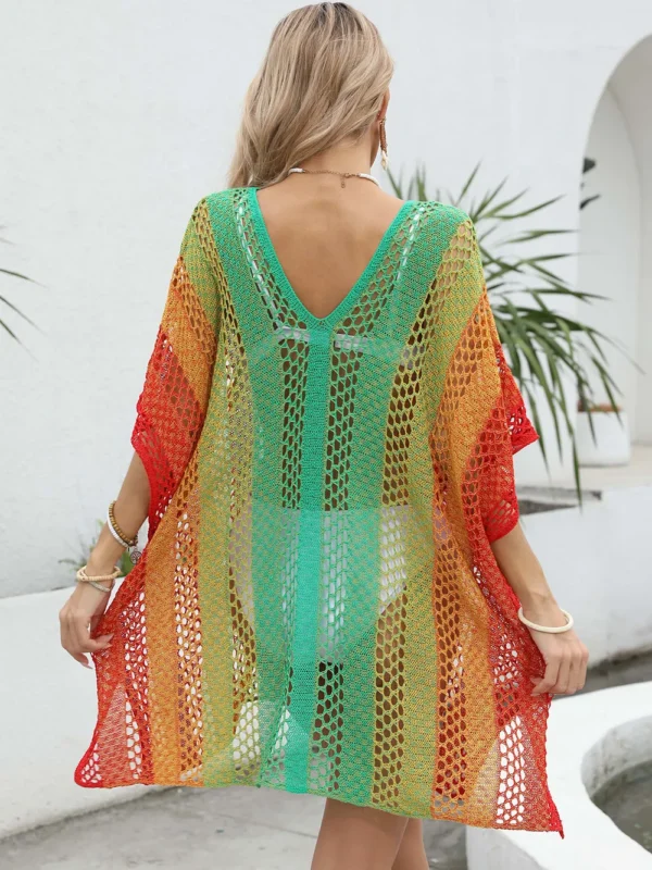 Robe de Plage Bohème - Tunique Ajourée Colorée & Fluide – Image 13