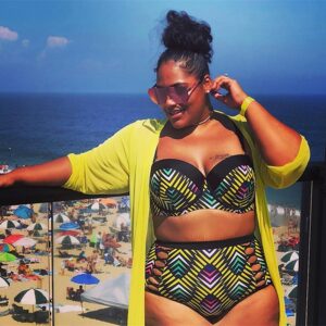 Maillot 2 pièces “AfroChic” – Imprimé Tribal Coloré