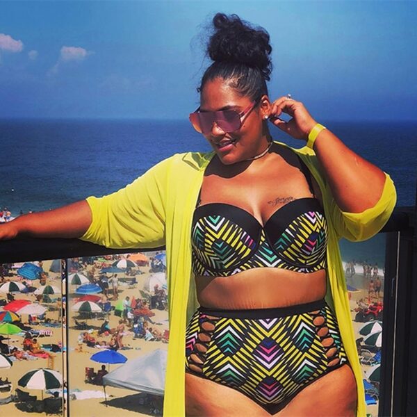 Maillot 2 pièces “AfroChic” – Imprimé Tribal Coloré