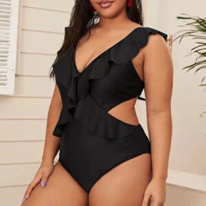 Maillot 1 pièce “Sirène Chic” – Noire & Libre