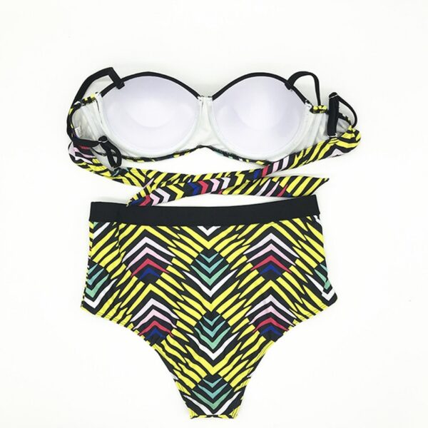 Maillot 2 pièces “AfroChic” – Imprimé Tribal Coloré – Image 4