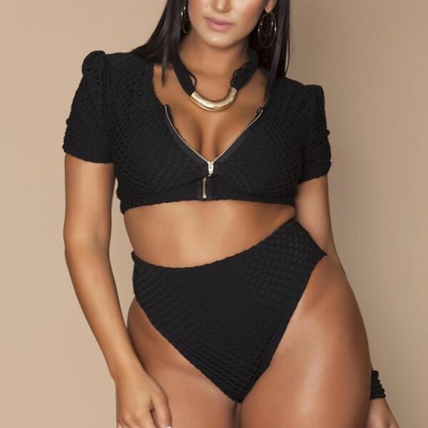 Maillot 2 pièces “Flamme Zippée” – Image 7