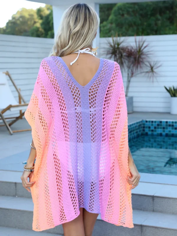 Robe de Plage Bohème - Tunique Ajourée Colorée & Fluide – Image 2