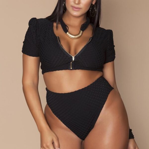 Maillot 2 pièces “Flamme Zippée” – Image 2